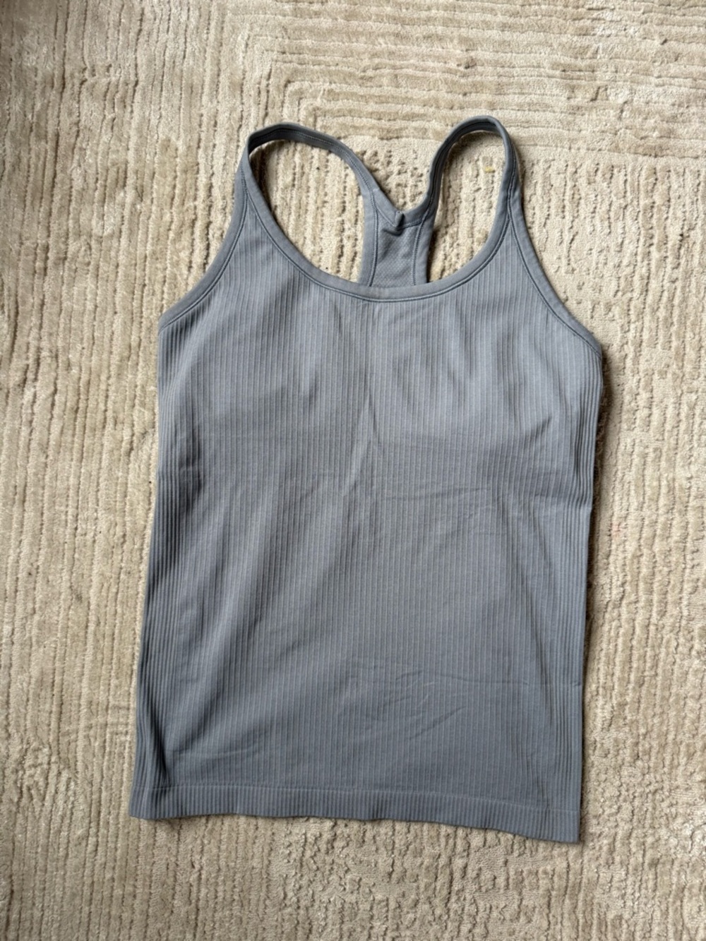 Lululemon Ebb to Street tank in blue-gray color - size 10